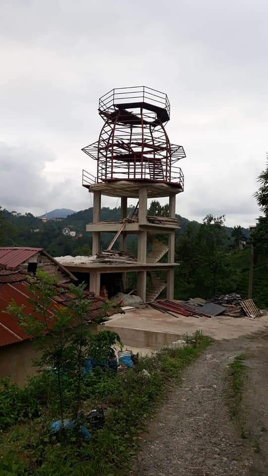 Rize Sütlüce Köyü Çelik Gözlem Kulesi